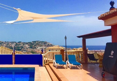 Pet-Friendly "Villa Serymar" with Stunning Moutain and Sea Views, Private Pool, Terrace, A/C & WiFi