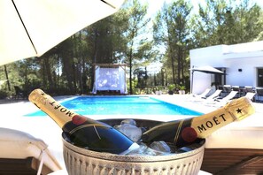 Pool - Villa "Can Drago" Private Pool, Large Garden, Terrace, WiFi & A/C (ibiza)