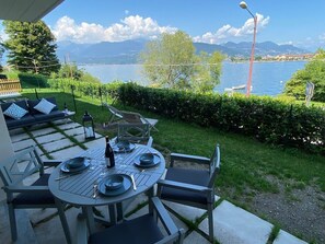 Outdoor dining - Amadeus apartment with lake view in Baveno (Baveno)