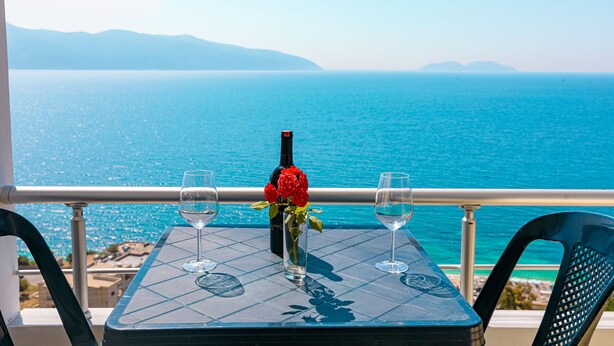 Triple Room, Sea View | View from room - Hotel Azzurro (Lukovë)