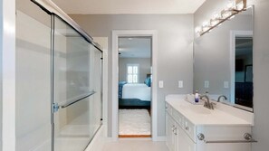 Shower, towels