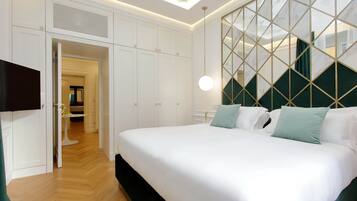 Apartament Deluxe | Llençols italians de la marca Frette i roba de llit d'alta qualitat