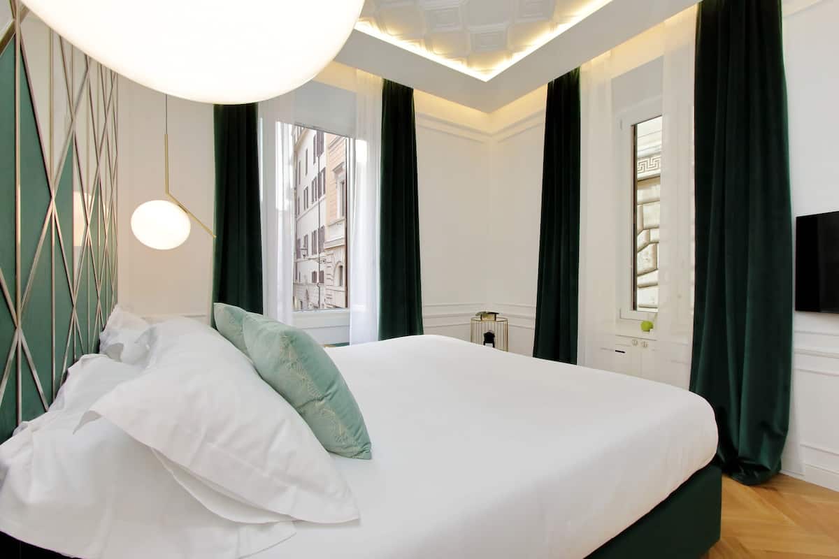 Deluxe Studio | Frette Italian sheets, premium bedding, down duvets, pillow-top beds