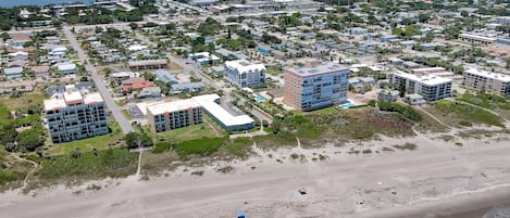 On the beach, beach towels