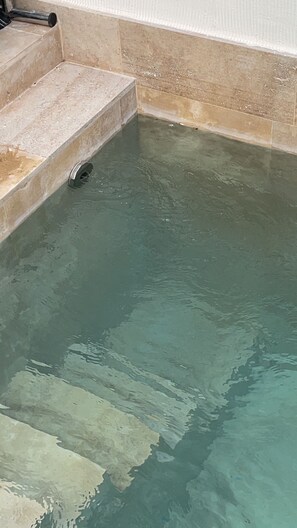 Piscina externa, piscina aquecida