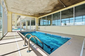 Indoor pool, outdoor pool - Sunrise Pointe 8A - Ocean Front Condo - Accommodates 10 (North Myrtle Beach)