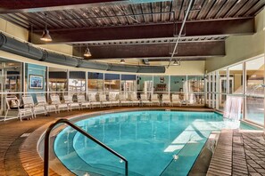 Indoor pool, a heated pool