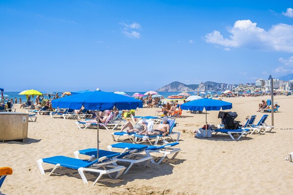 Vlak bij het strand