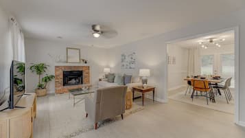 Smart TV, fireplace, offices