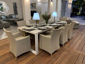 Dining - Villa Manzana, New 4bed 4bath 2 swimming pools. Top-of-the-range services. (Saint-François)