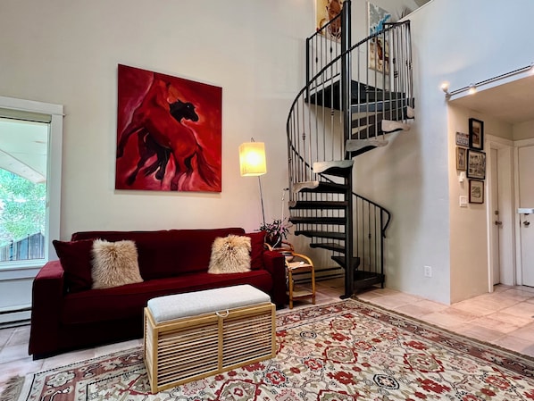 Smart TV, DVD player, books