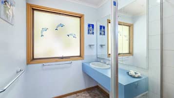 Dusche, Haartrockner, Seife