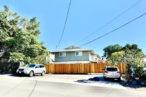 Fully fenced around the property with key code to enter