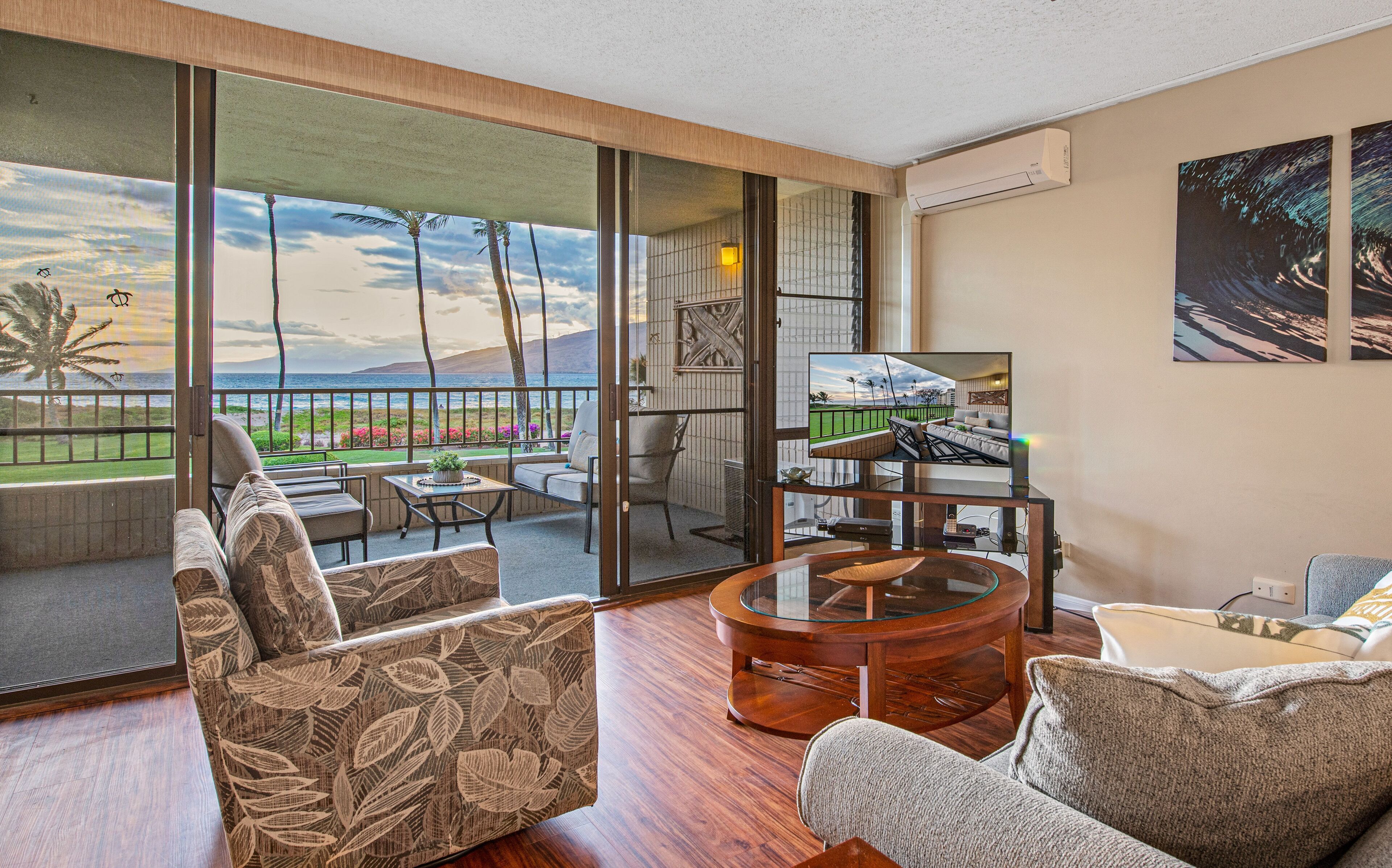 Televisión y reproductor de DVD 