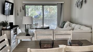 Smart TV, foosball, books, printers