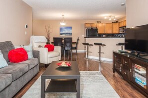 Smart TV, video games, DVD player, books