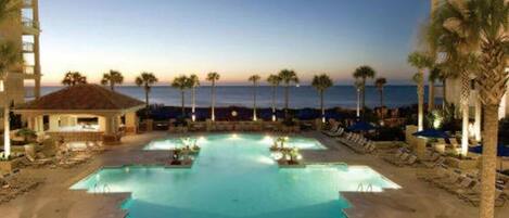 Indoor pool, outdoor pool