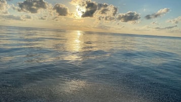 Playa en los alrededores y toallas de playa
