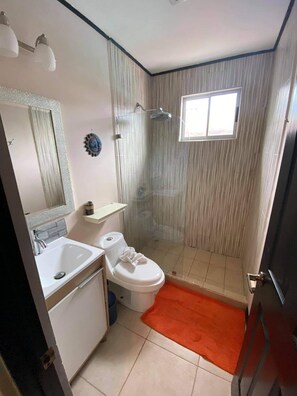 Douche, papier toilette