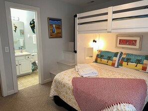 2 bedrooms, iron/ironing board, travel crib, free WiFi