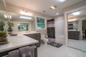 Hair dryer, towels