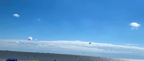 Vlak bij het strand