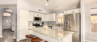 4BR Home w/ Heated Pool in Prime Location
