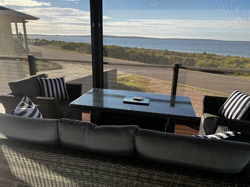 Beautiful private beachfront home overlooking the stunning Boston Bay and PL