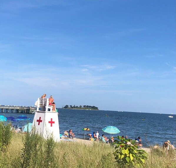 On the beach
