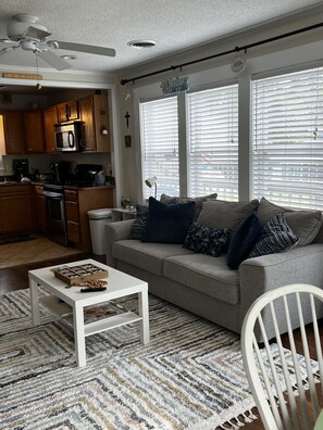 Smart TV, DVD player, books