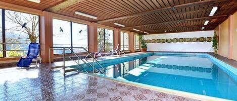 Indoor pool, a heated pool