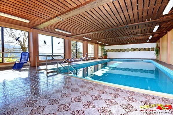 Indoor pool, a heated pool