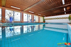 Indoor pool, a heated pool