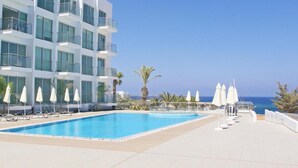 Apartment, 1 Bedroom, Balcony, Ocean View | Pool | Outdoor pool - Coralli Spa Beachfront Apartment With Breathtaking Sea Views (Paralimni)