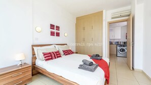 Apartment, 1 Bedroom, Balcony, Ocean View | Bathroom | Hair dryer, towels - Coralli Spa Beachfront Apartment With Breathtaking Sea Views (Paralimni)