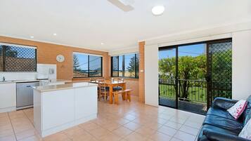 Apartment, 3 Bedrooms | Living area | Smart TV