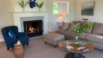 Smart TV, fireplace, video games, offices