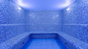 Couples treatment rooms, Turkish bath, body treatments, aromatherapy