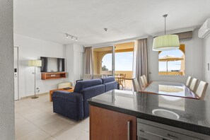 Apartment, 2 Bedrooms, Ocean View | Living area | Flat-screen TV - Wyndham Residences Costa Adeje (Adeje)