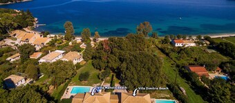 Manolis Beach Villa with pool near Kassiopi, Corfu, Greece