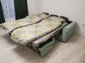 1 chambre, fer et planche à repasser, Wi-Fi, draps fournis