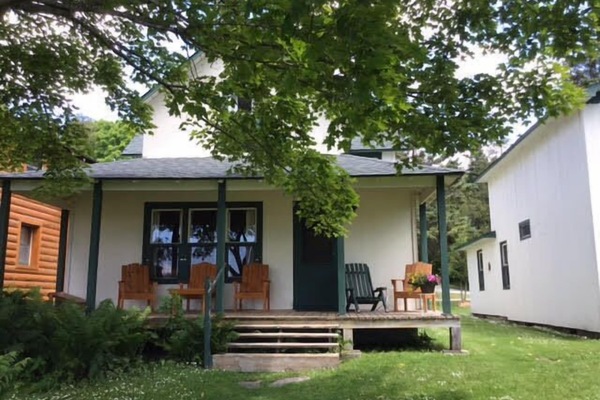 Porch views of Marquette Cottage