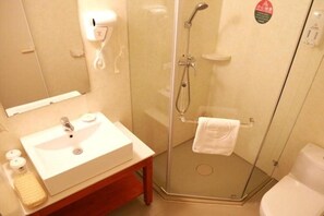 Bathroom - Greentree Inn Shandong Jinan East Wenhua Road Taishan Technology Mansion Express Hotel (Jinan)