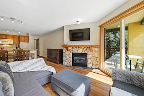 Fernseher, Kamin, Videospiele, Bücher