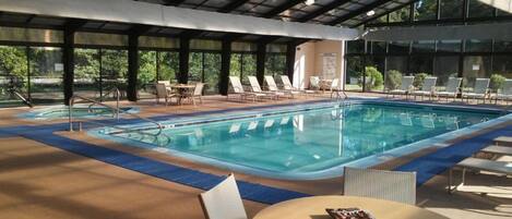 Indoor pool, a heated pool
