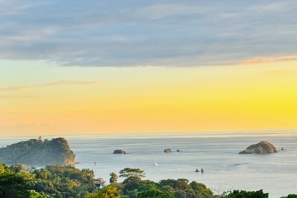 Enjoy breathtaking daily vistas from the living den area of your suite.