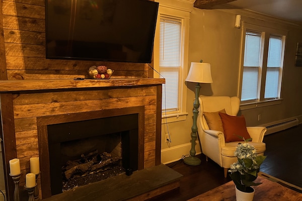 Open Concept Living room with Fireplace