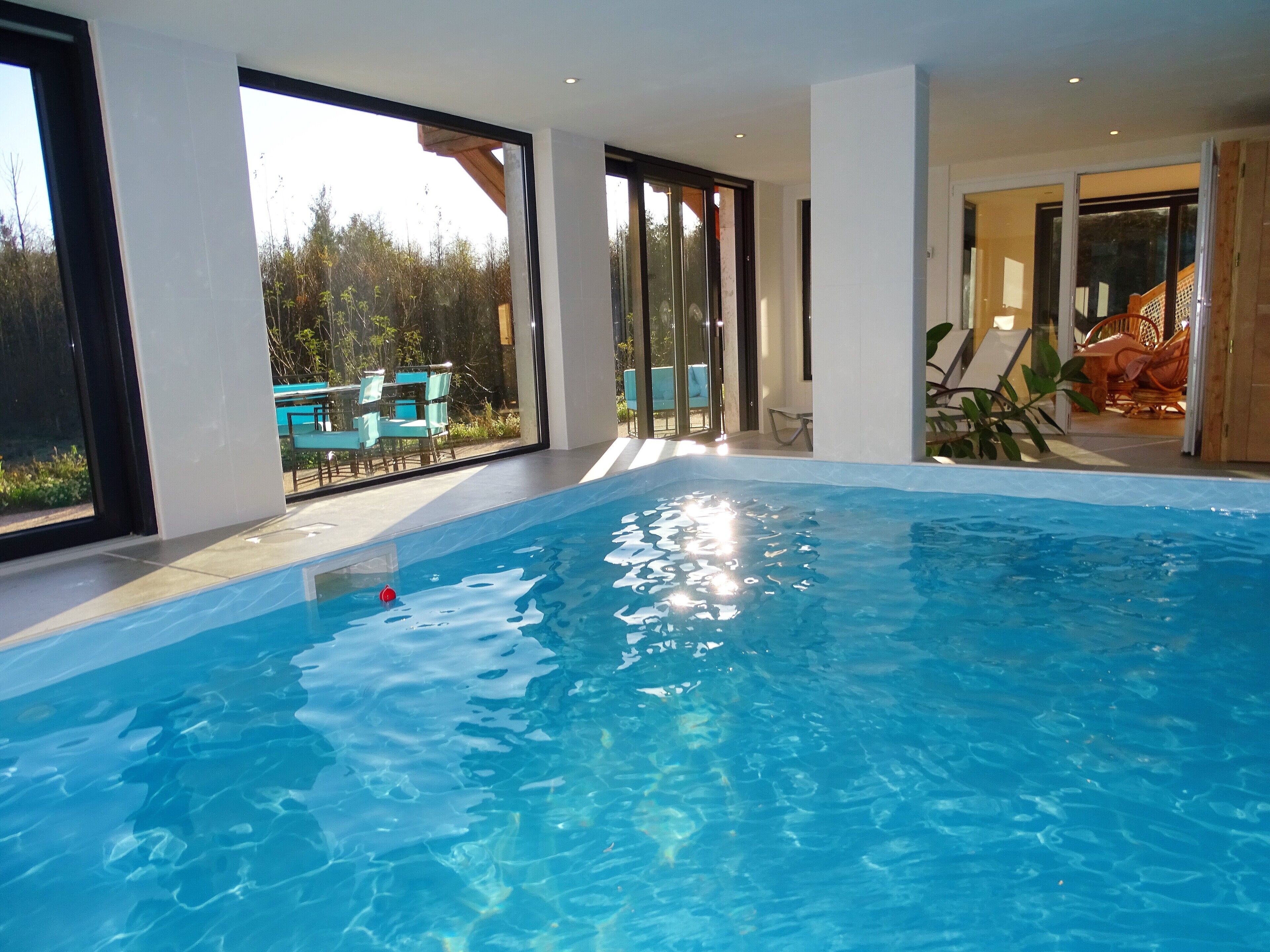 Indoor pool, a heated pool