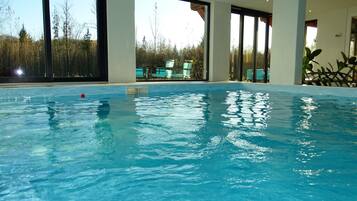 Indoor pool, a heated pool