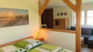 1 bedroom, iron/ironing board, travel crib, WiFi